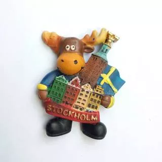 Souvenir magnet kulkas Stockholm oleh oleh Sweden negara Swedia Eropa