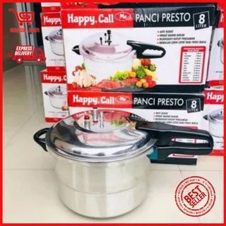 PRESTO HC /PRESTO HAPPY CALL 8 LITER WITH STEAMER PRESTO BERKUALITAS