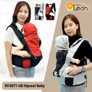 Baby Leon - By-6071-Gb 5In1 Way Gendongan Hipseat + Topi Baby Carrier Baby Safe Gendongan Bayi Im