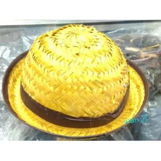 Topi pramuka/ topi bambu/ topi anyaman/ topi sekolah/ seragam sekolah