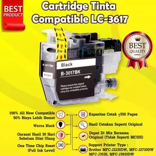 Cartridge Tinta Compatible LC3617 Printer Brother MFC-J3530DW J3530DW - Hitam