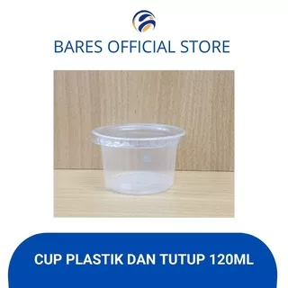 Cup Plastik dan Tutup Pudding Es Krim 120ml 50pcs / cup ice cream 120ml