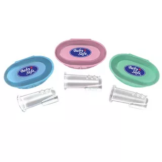 Silicone ToothBrush Baby Safe / Finger Tootbrush dan Gum Massager