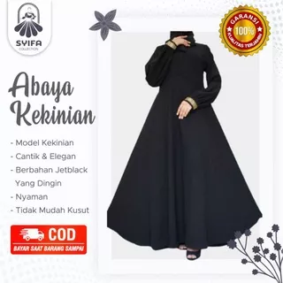 Jubah Abaya Gamis abaya Maxi Dress Bordir Zhepy Hitam Polos Arab saudi Turkey / turki Dubai umroh Jetblack   Murah Terbaru 2022 baju wanita muslimah     kode 716