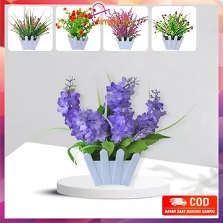 DO-C290 - C295 Tanaman Bunga Hias Plastik Artificial Flower Decoration Ornamen Pot Bonsai Pajangan Dekorasi Rumah Bunga Hiasan