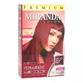 Miranda Permanent Hair Color MC-10 Wine Red 30ML