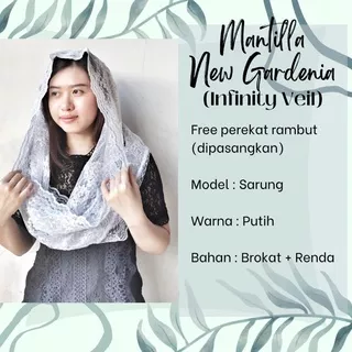 Mantilla Mantila Kerudung Misa Veil Gardenia Sarung