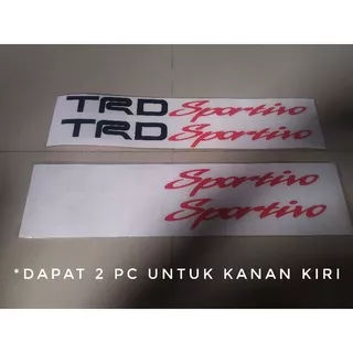 stiker tulisan trd sportivo/ stiker trd sportivo set