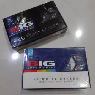 Penghapus / Eraser BIG putih/hitam (40pc)
