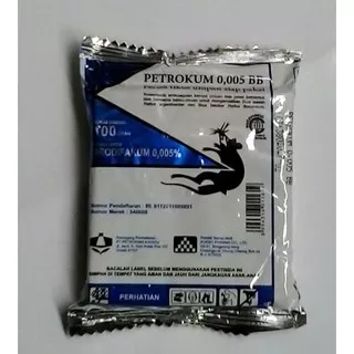 Petrokum 0,005BB 100 gram Rodentisida Racun Pembasmi Tikus