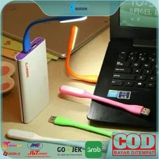 Lampu USB LED Laptop Baca Model Sikat Unik Lucu Flexible Emergency Light Warna Warni