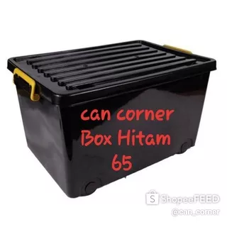 container box 65 / Box Container Hitam 65 / roller box 65 / container box plastik / Box Container / Container Box / Container Hitam / Box Serbaguna / Box Roda / Boxkontener / kontenerbox / storagebox