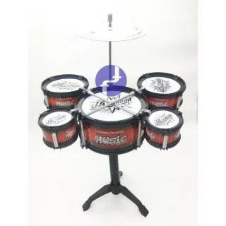 Mainan Set Drum Jazz Anak  Mini Drum Set Esukasi - Paket Alat Musik Pukul Anak