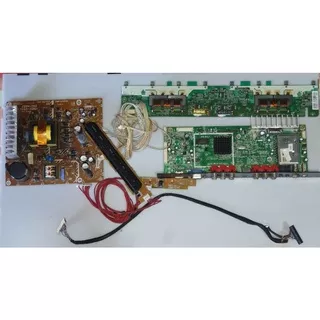 MB-MAINBOARD-MOTHERBOARD Mesin TV Led-LCD polytron 32 inch tipe PLM 32M25 siap rakit komplit joss normal oke