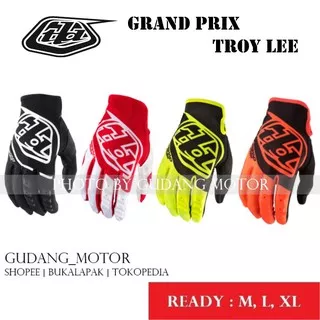 sarung tangan tld grand prix troy lee NEW - glove biker tlg pro - motor touring - keren aman