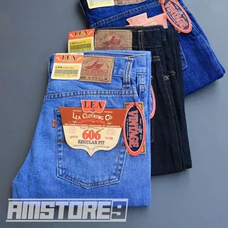 Celana Jeans Panjang Pria Standar Lea 606 / Celana model Standar Levis Original