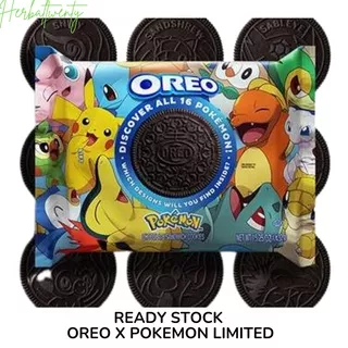 OREO IMPORT OREO POKEMON THEMED CHOCOLATE SANDWICH COOKIES SNACK IMPORT 432 GRAM