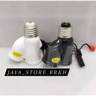 FITTING GANTUNG SAKLAR TARIK 2 LAMPU / ELEKTRONIK / SAKLAR TARIK