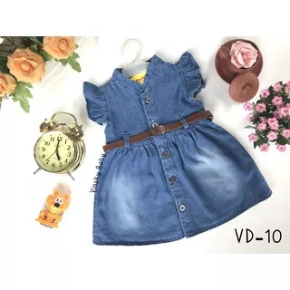 Baju Bayi Jeans Denim Dress Levis Anak Gesper 6-18 bulan