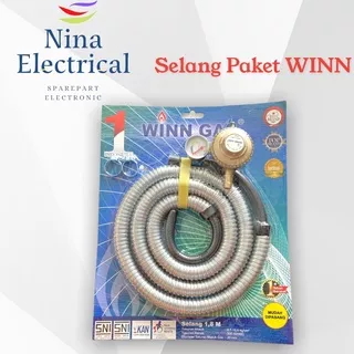 SELANG PAKET KOMPOR GAS SPIRAL WINN GAS W88 METER