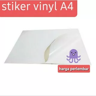 Stiker Vinyl Inkjet A4 stiker label brand olshop kemasan dll print sendiri