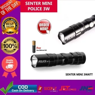 Senter Swat Police Accessories Full Set Super Terang Free Box 18650 / Senter Swat Mini Zoom / Senter Police LED- U3 / XPE 511 SENTER SWAT MINI LED ZOOM SUPER TERANG SWAT POLICE LIGHT USB COB CHARGER 1000 LUMEN 3 MODE