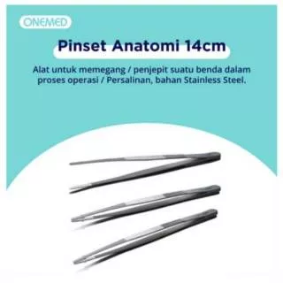 Pinset Anatomi Pinset Anatomis Chirurgis Onemed 14cm , Pincet