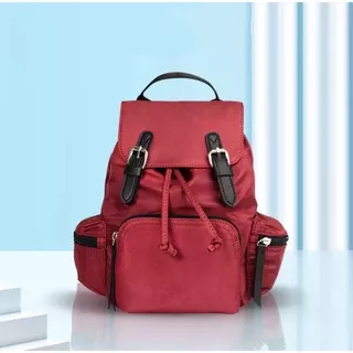 MINISO Tas Ransel Multi-saku Modis Wanita Backpack Tas Punggung Travel Simple Fashion