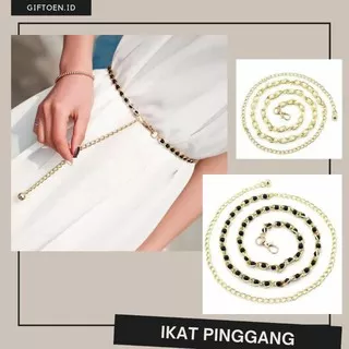 Ikat Pinggang / Belt Rantai Mutiara Slim / Belt Fashion Wanita