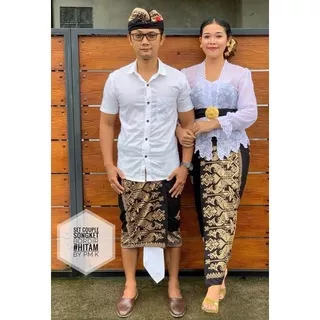 SET COUPLE//KAMEN COUPLE BORDIR//KAMEN COUPLE BALI//KAMEN SAPUT UDENG SETENGAH JADI