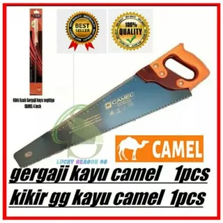 Gergaji Kayu Camel 18+ Kikir Gagang Kayu Came/Handsaw Camel Murah