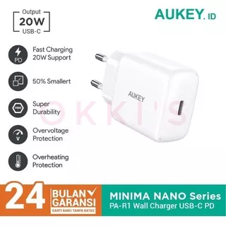 Aukey PA-R1 20W Wall Charger Ultra Compact with PD Power Delivery3.0