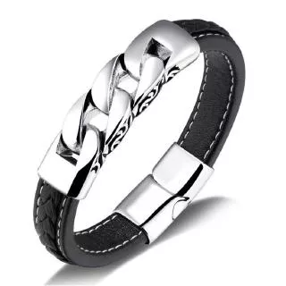Bracelets & Bangles Men Leather Bracelets Men Jewelry 2019 New Gift for Men