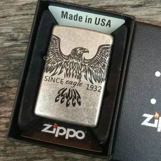 Korek Api Zippo Silver Eagle 1933 Original / Korek Api Zippo/Zippo Murah/Zippo Unik/Zippo Lighter/Zippo Original