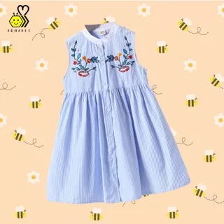 ?Teen Flowery Dress?rok terusan anak baju anak perempuan cantik simple elegant bahan lembut