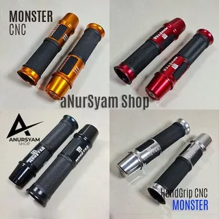 Hand Grip CNC Jalu Panjang MONSTER / Handfat Motor MONSTER / HandGrip