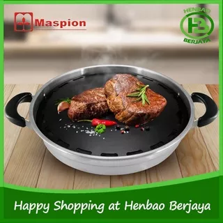 Maspion Korean Hot Grill 33cm Panggangan Kompor Anti Lengket Korea