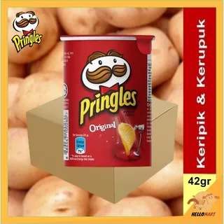 ORIGINAL Pringles Original Sour Cream 42gr x 1 Karton (Isi 12) / Pringles Keripik Kentang / HELLOMARTID