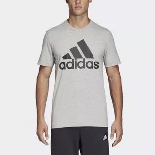 Adidas grey logo tee