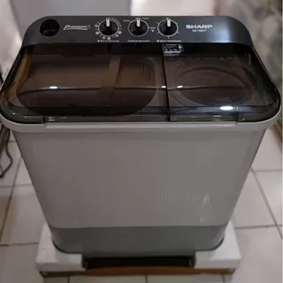 mesin cuci sharp mesin cuci 2 tabung sharp es-t65nt KHUSUS JAWA BARAT MURAH garansi resmi