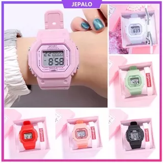 Jam Tangan Digital Wanita Fashion Korea Style Digital Sport cewe / Jam Tangan Strap Rubber Untuk Wanita / jam cantik unik / cewe perempuan / jepalo shop makassar