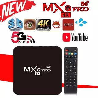 [2/16GB] TV BOX  MXQ PRO Android 7 4K Fleco Smart TV Box GARANSI Media Player RAM 2GB ROM 16GB // Anycast Screen Mirroring Android TV smart