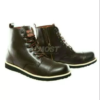 SEPATU PANTOFEL ALMOST MAGNUM WARNA BROWN TAN AND BLACK