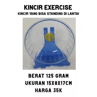 KINCIR HAMSTER BESAR /SWEET ROLLING No. 1 diameter 15cm / KINCIR EXERCISE / mainan hamster / Jogging Bal/  Bola hamster / Roda hamster/ jogging Wheel / Kincir Putar Hewan /Aksesoris Hamster /sugar glider