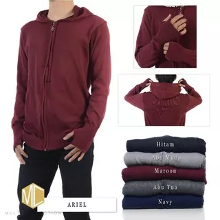 Jaket Rajut Distro Greenlight Ariel Grey Twotone Old/Marron/Grey/Navy