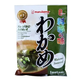 Japan Marukome Wakame Seaweed Instant Miso Soup Sop Rumput Laut Jepang hg~3978