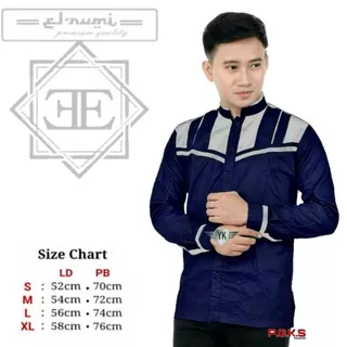 baju koko El Rumi Baju muslim kemeja muslim pria baju koko gus azmi baju koko hadroh syubbanul muslimin baju koko warna navy,abu,coklat,toska koko lengan panjang koko putih polos koko putih dewasa