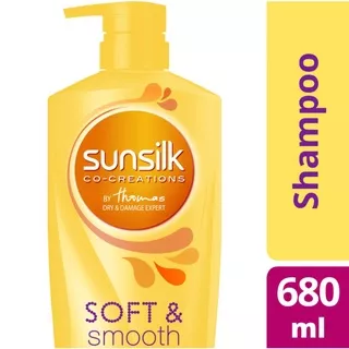 Sunsilk Shampoo Soft & Smooth dan Black Shine 680 ml