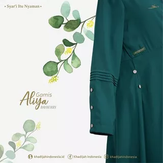 Gamis Aliya Opnezel Dress Simple by Khadijah Indonesia