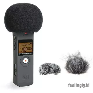 <FEELING> Furry Windscreen Muff Cover Foam Microphone Windproof Cover For Zoom H1 H1N